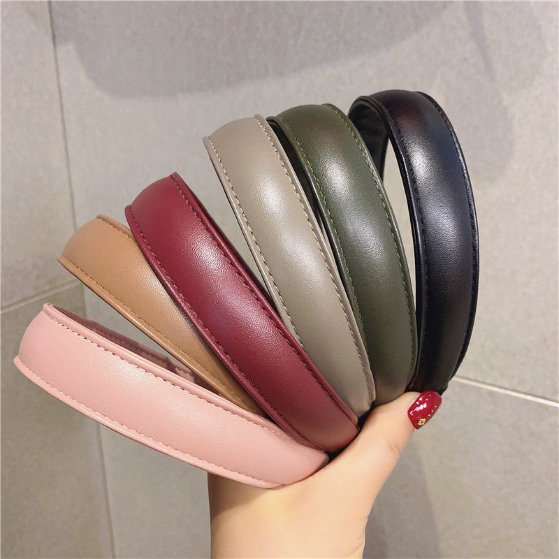 Simple And Versatile Leather Headband Hair Accessories