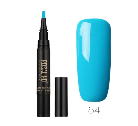 Rosalind 5ml Solid Color Nail Art Pen Nail Glue for Nail Art