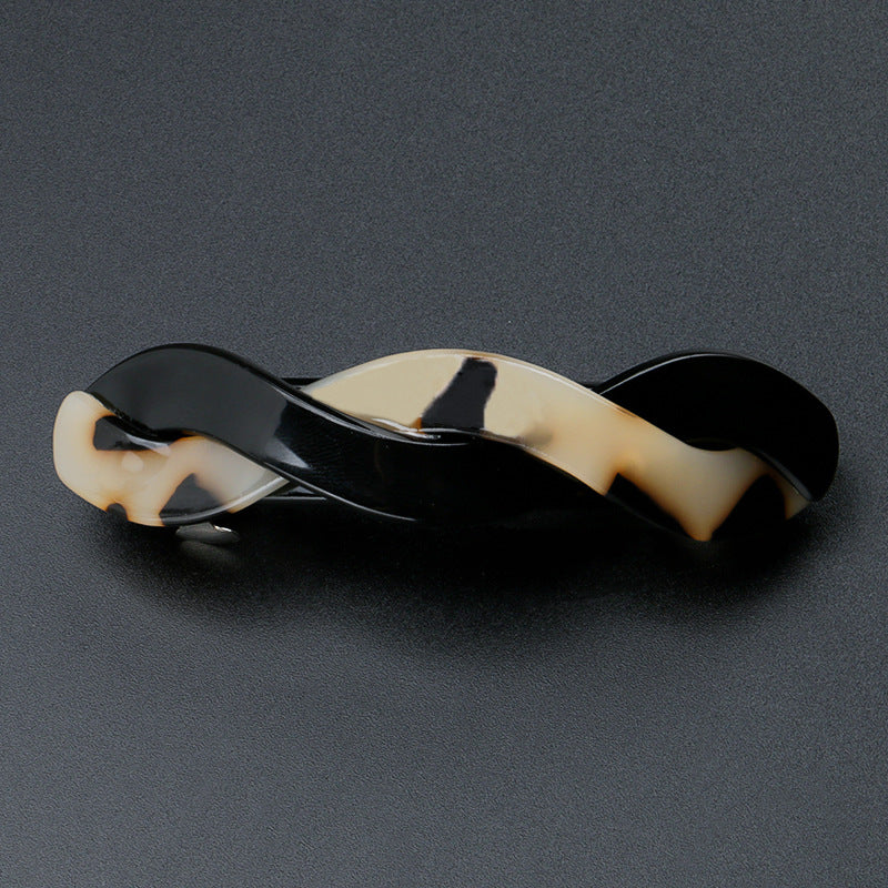 Acetate Large Spring Clip Leopard Hairpin