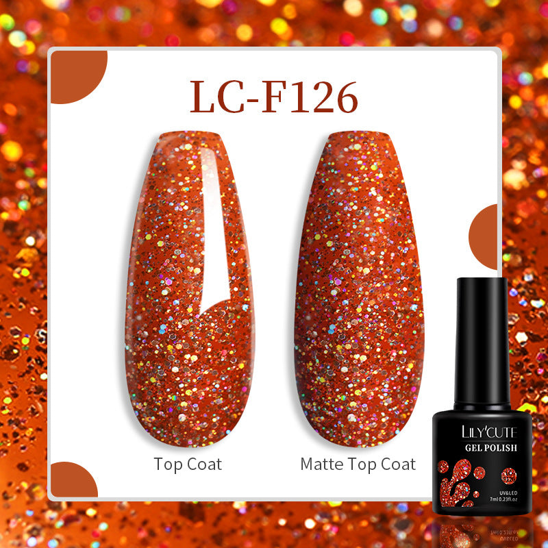 Lilycute 184 Colors Full Set Nail Glue Set Matte Nail Art Non-wash Sealing Layer Nail Polish Gel Base Gel