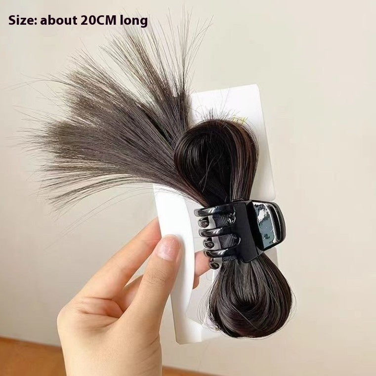 Kick Shuttlecock Fountain High Ponytail Grip Female Hair Volume
