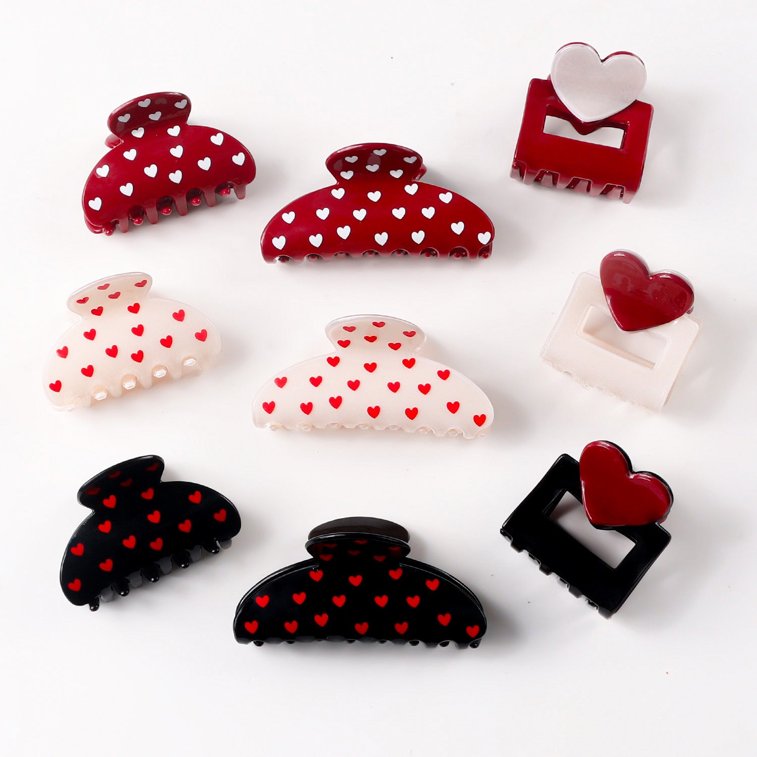 Valentine's Day Heart Shaped Versatile Hair Accessory Shark Clip