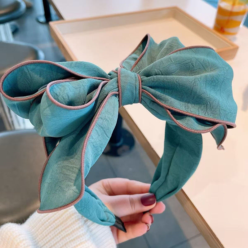 Wide-brimmed Headband With A 3D Bow For Women
