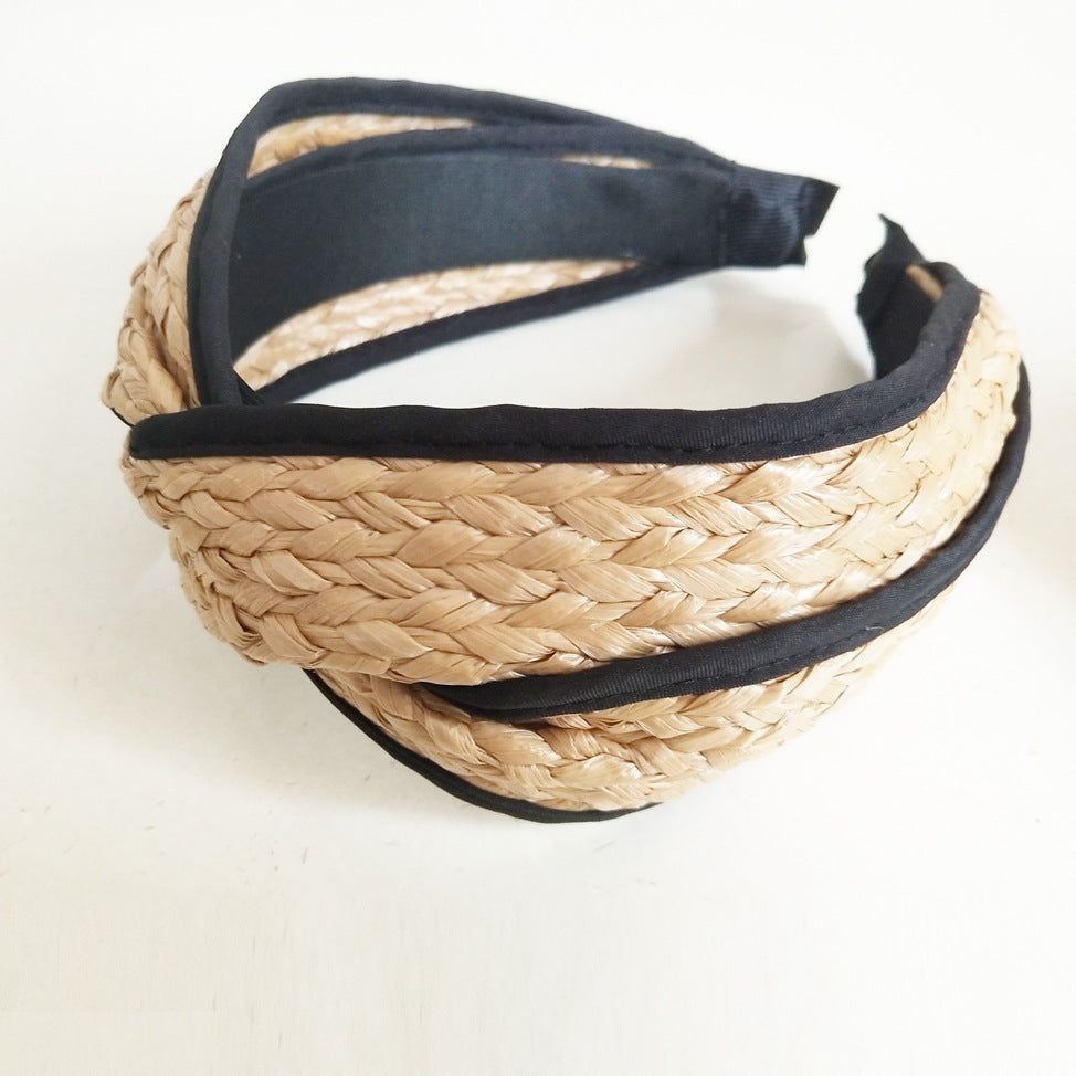 Korean Style Fashion Temperament Straw Braided Headband