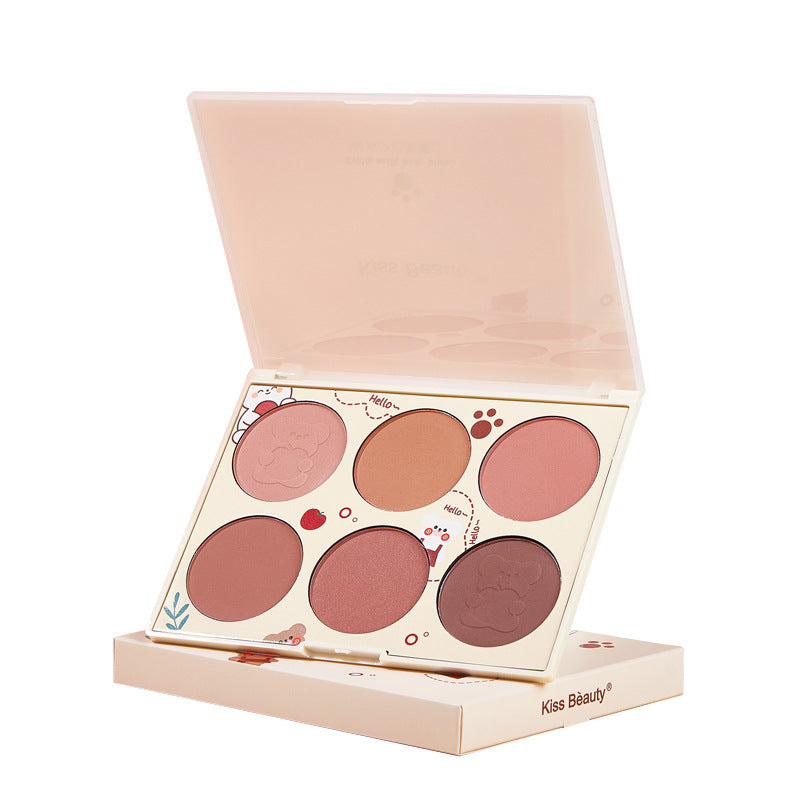 Kiss Beauty Women's Fashion Simple Multi-Color Makeup Blush