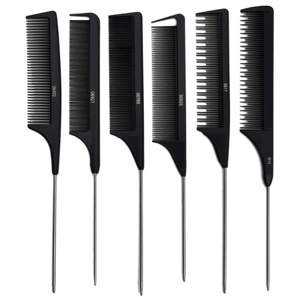 Steel needle iron tip tail comb