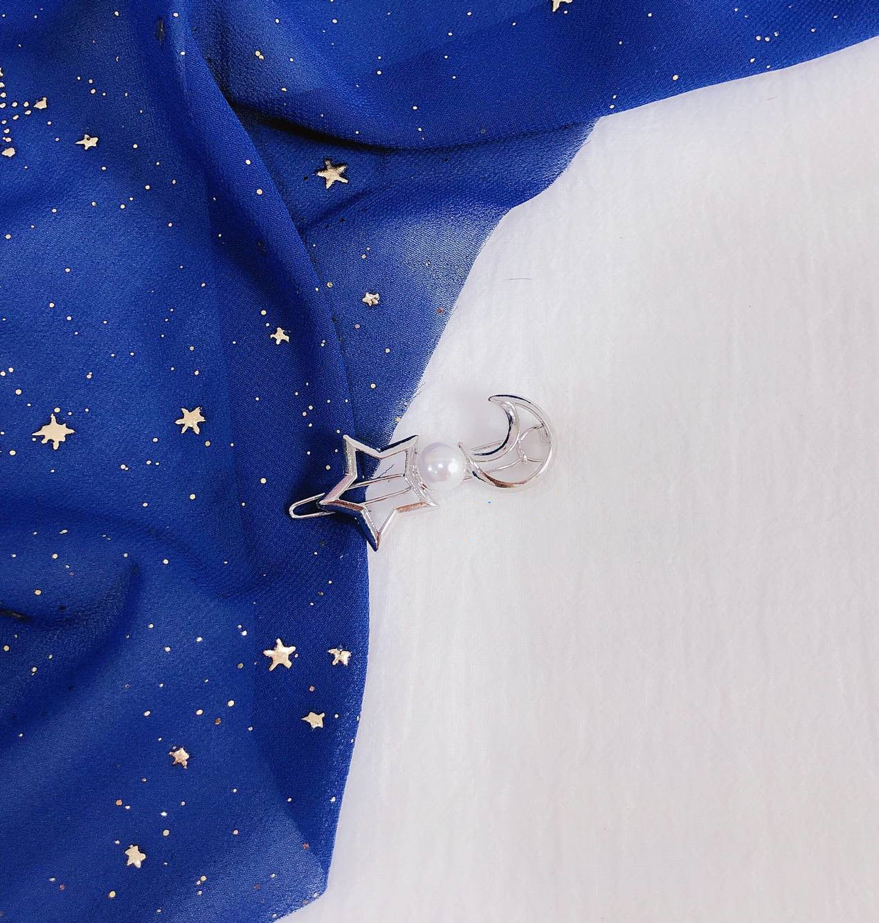Student Moon Star Hair Accessories Bangs Clip