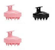Silicone shampoo brush massager