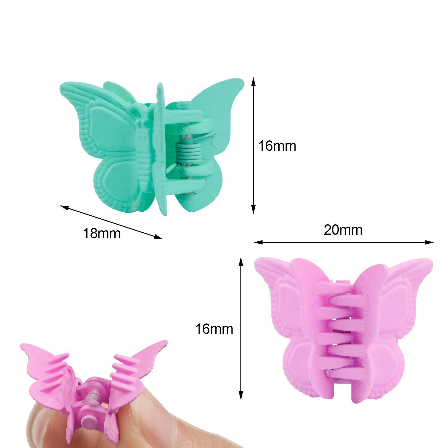 Color butterfly clip children's mini small hairpin