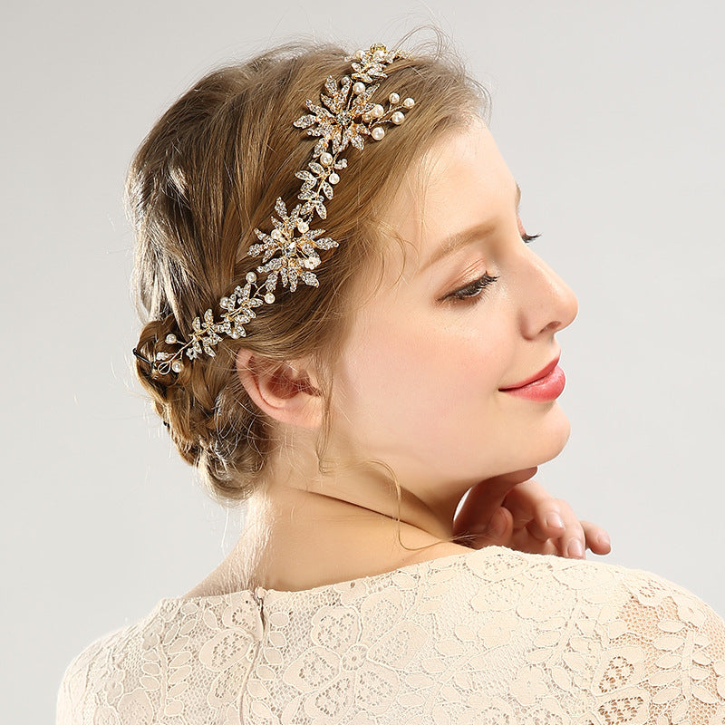 Handmade Gold Leaf Headwear Accessories