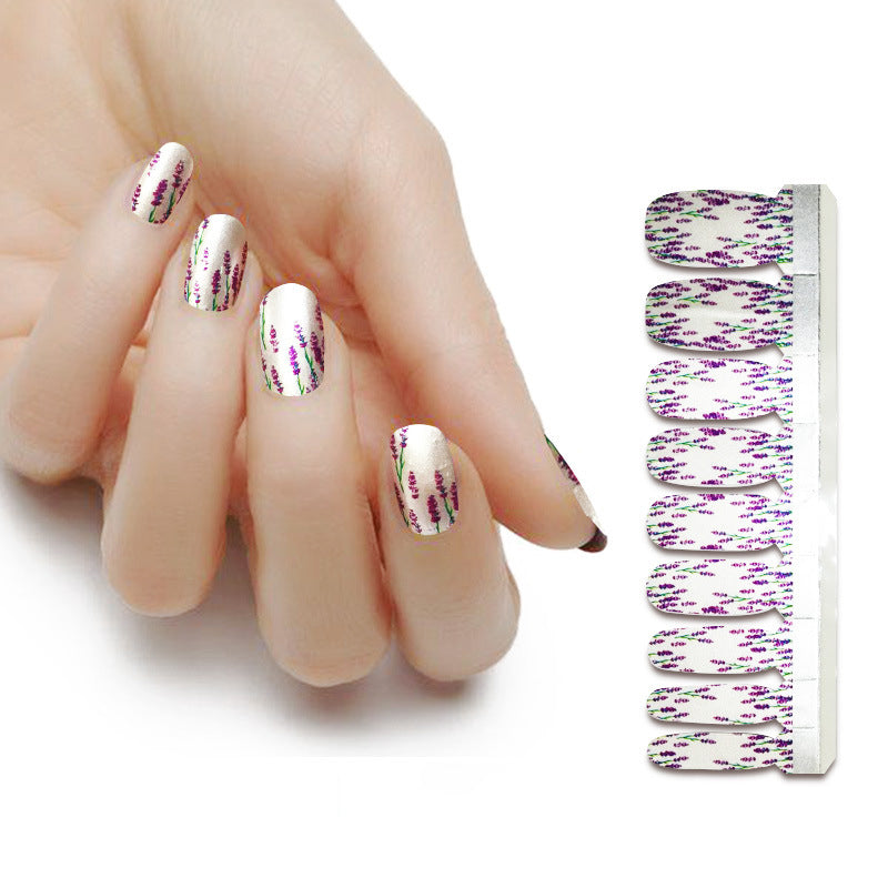Applique Pearl gloss nail polish film nail sticker