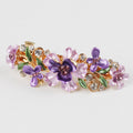Crystal Painted Plum Hair Accessories