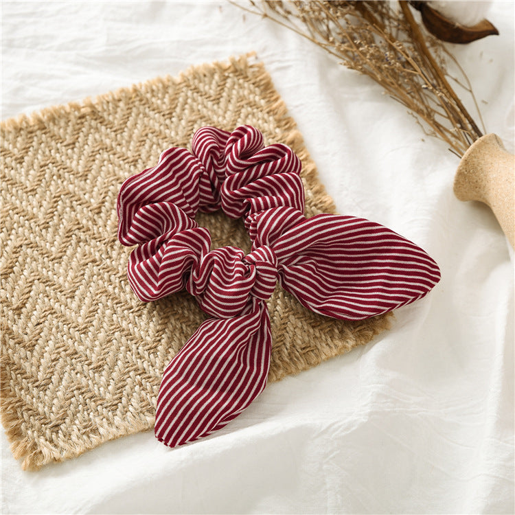 European and American new hair tie knotted rabbit ear headdress