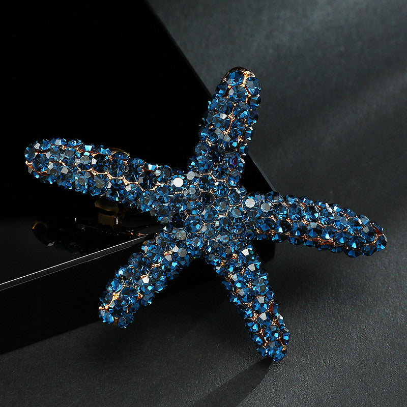 Starfish diamond hairpin