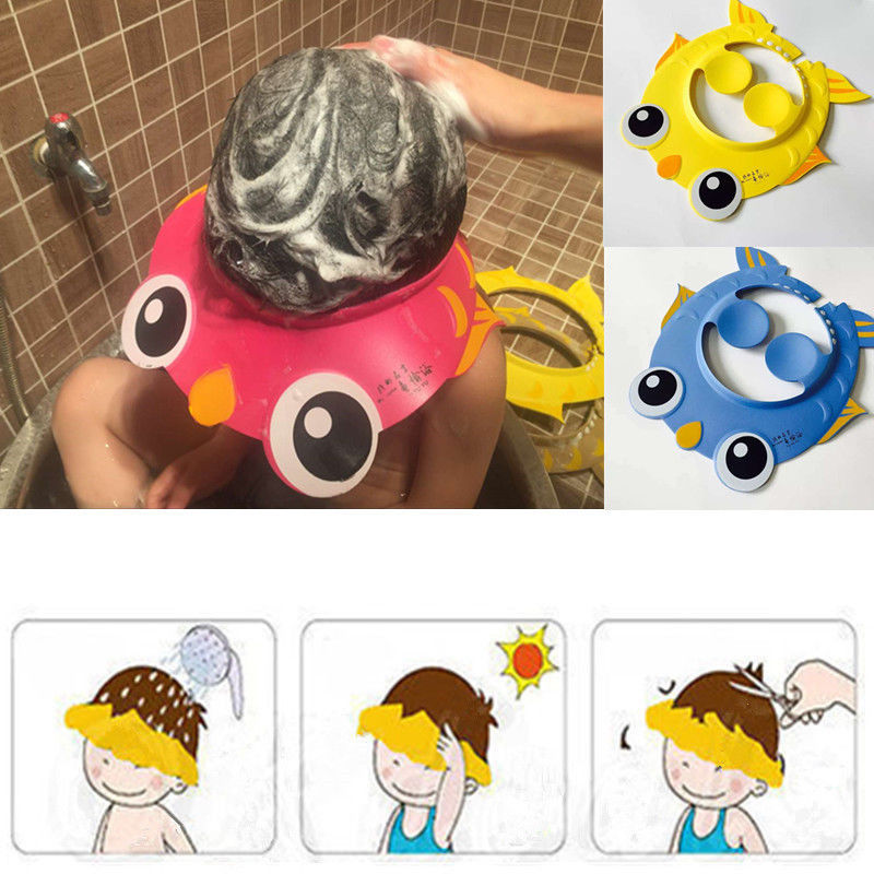 Children's shampoo cap