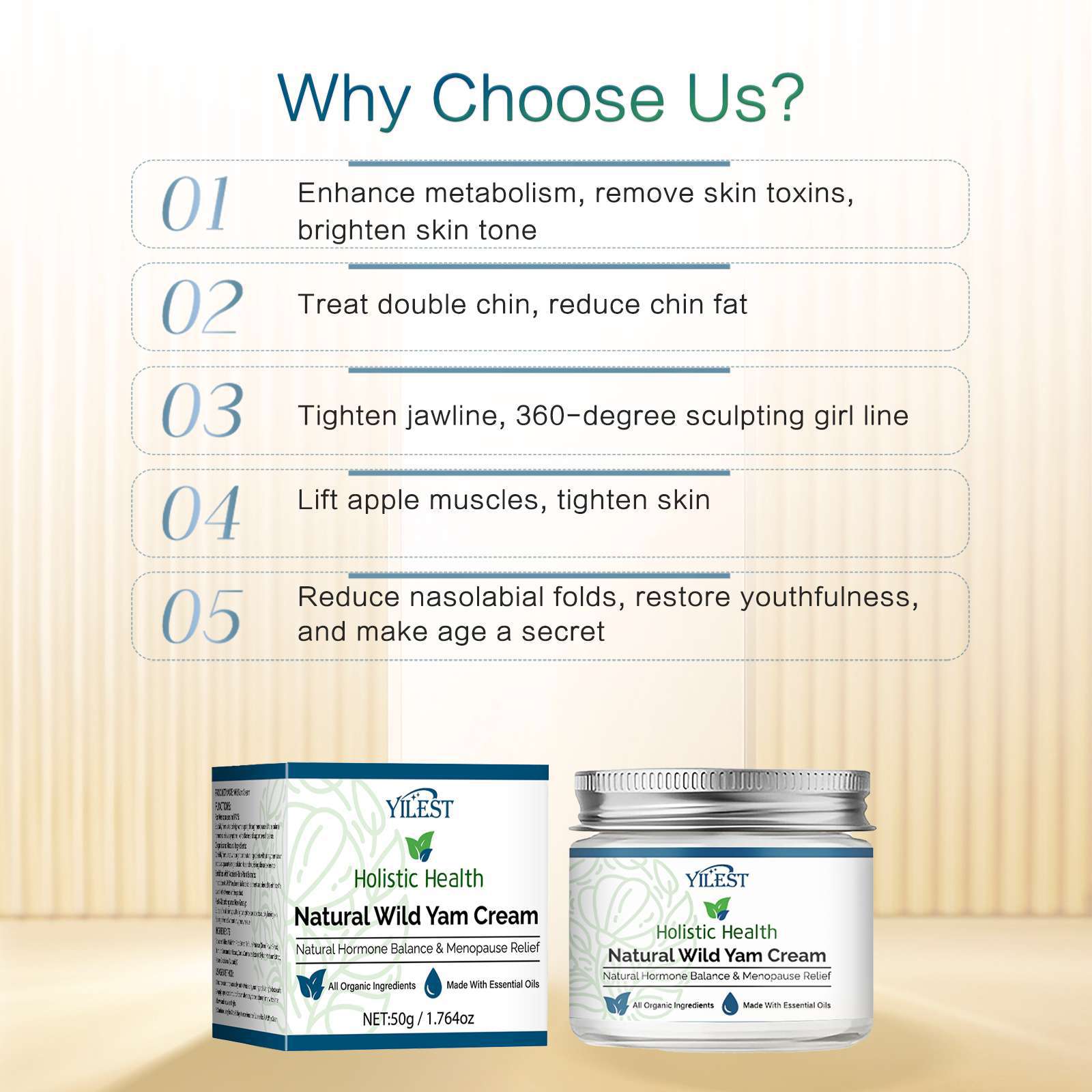 Hormone Moisturizing Chinese Yam Face Cream