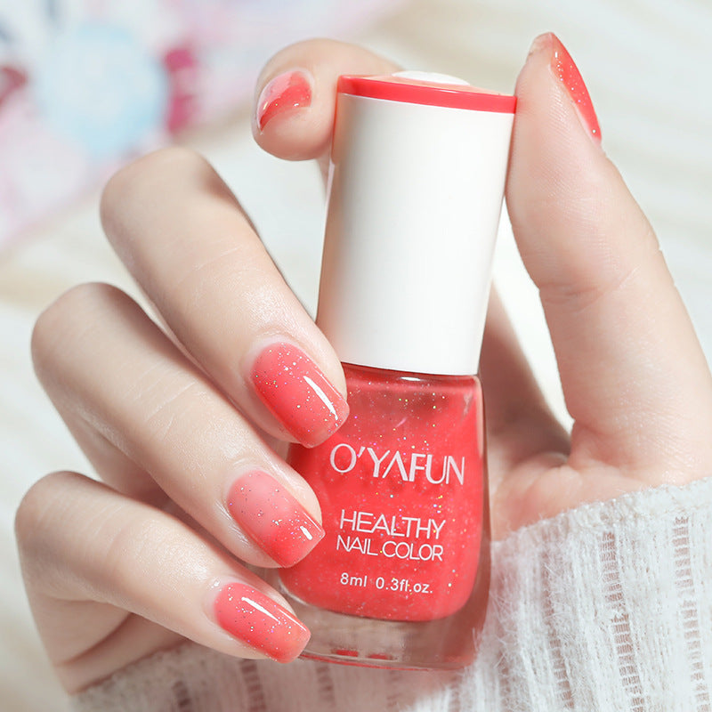 O'YAFUN Water-based Nail Polish Set, Bright Base Oil