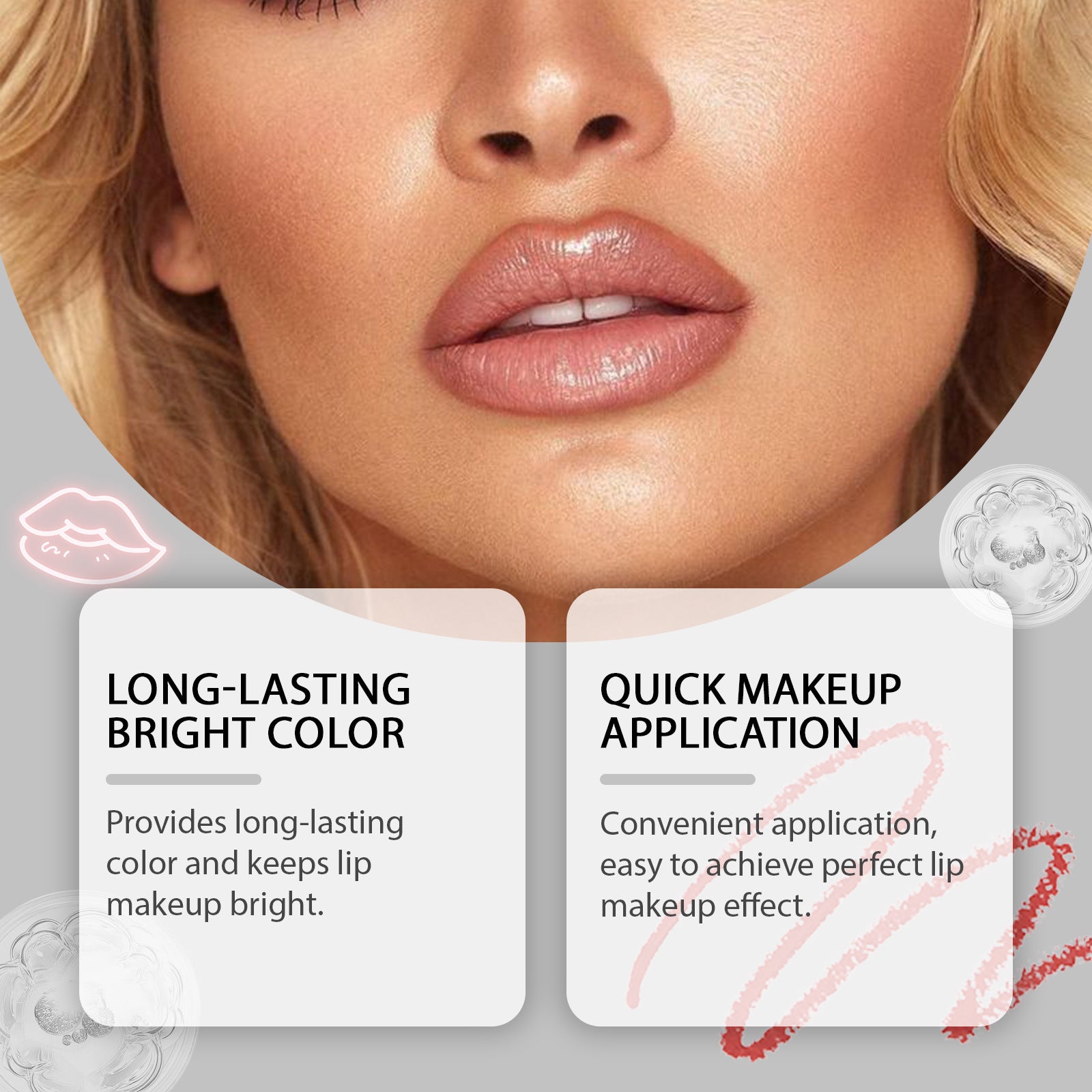 Portable Household Highlighting Liquid Lipliner