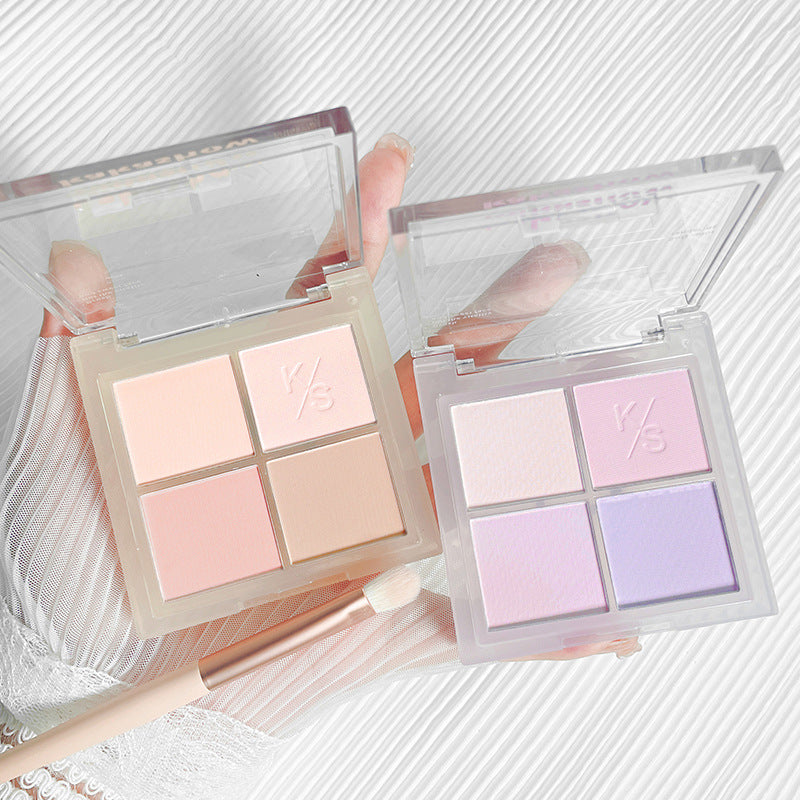 Kakashow Four Color Blush Palette Natural Nude Makeup Highlighting And Contouring