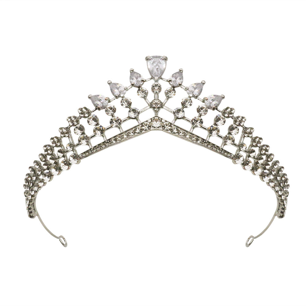 Zirconia Bridal Crown Queen Alloy Wedding Wear