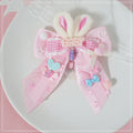 Bunny ear bow hairpin