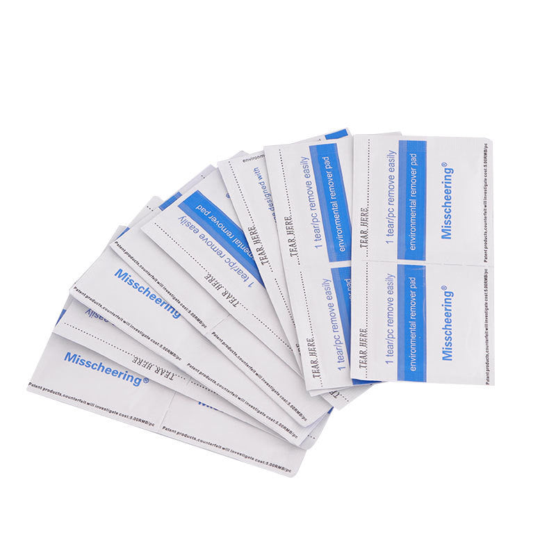 Misscheering 200 Pieces Of English Version  Polish Nail Polish Glue Wholesale   Remover Towel