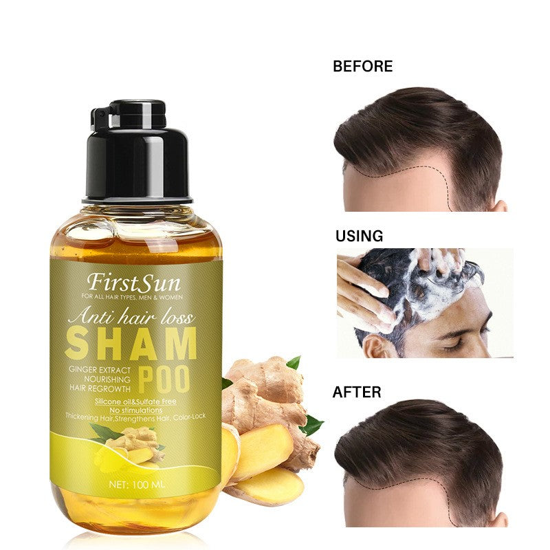 Ginger shampoo is refreshing soft and nourishing