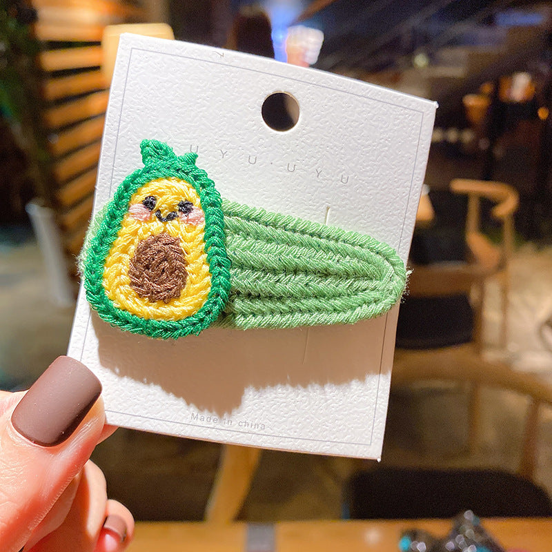 Korean children's knitting hairpin