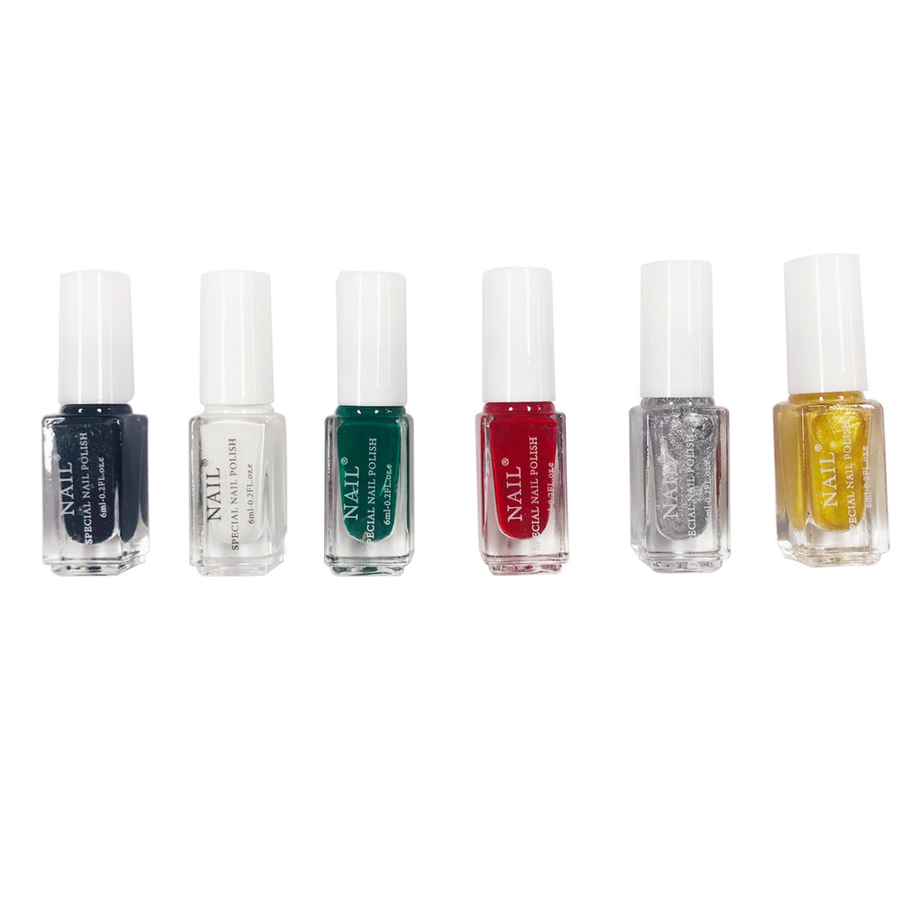 Painted Print Oil Transfer Oil Transfer Print Template Nail Polish Set