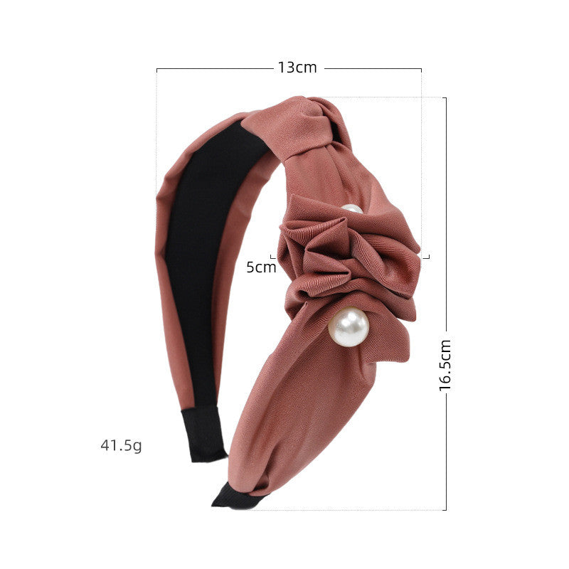 French Knotted Wide Brimmed Hair Hoop For Women
