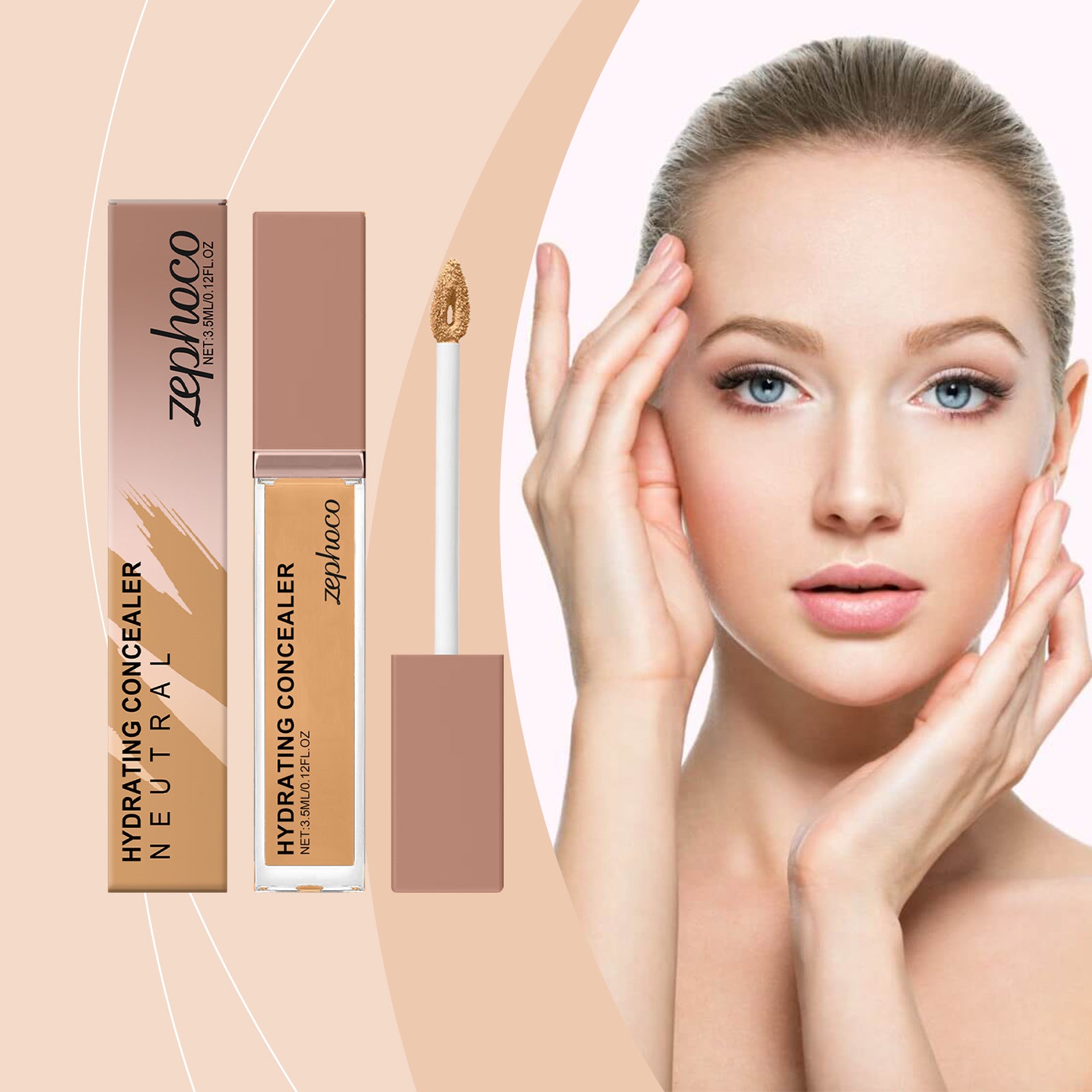 Medium Skin Moisturizing Concealer Liquid Foundation Natural And Lasting