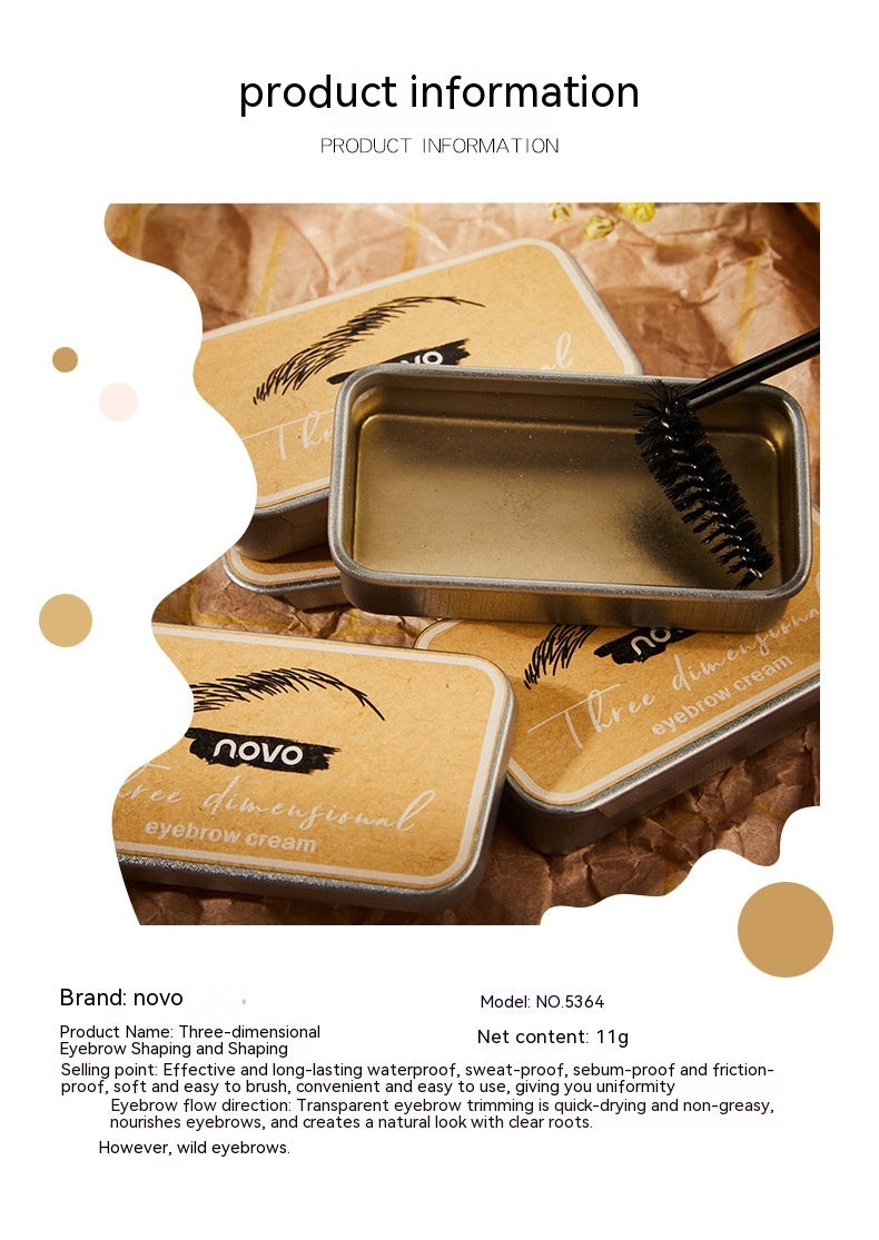 Natural Dense Three-dimensional Eyebrow Shaping Cream