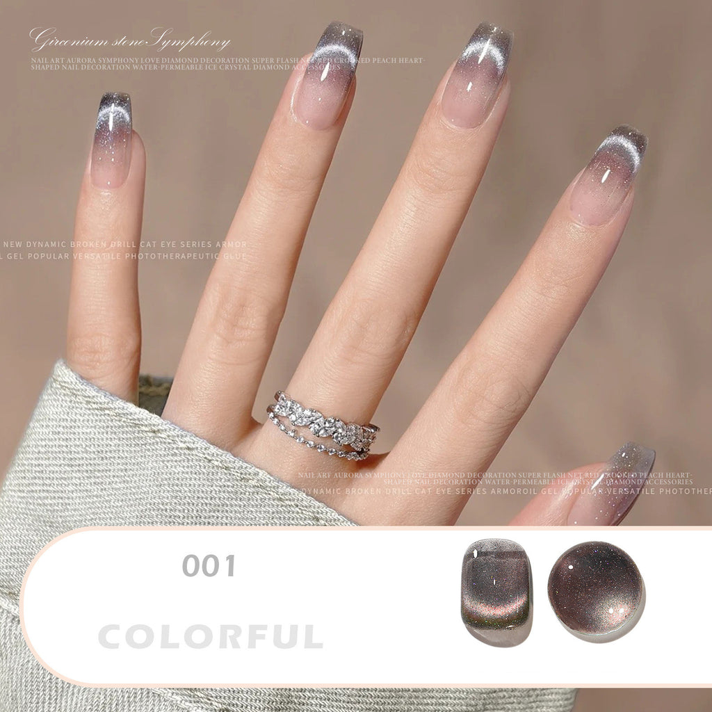 Misscheering Dream Dynamic Crystal Cat Eye Whitening Phototherapy Nail Enamel