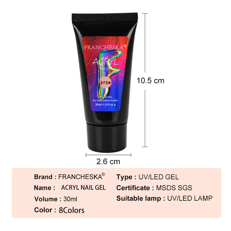 Francheska Painless Fast Nail Art Extension V Phototherapy Plastic Suit