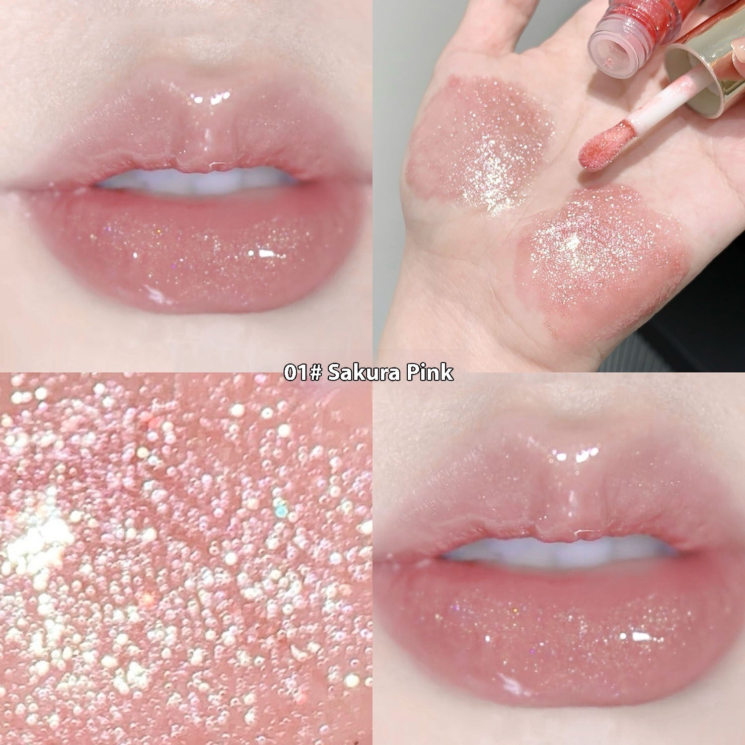 Moisturizing Bright Color Lip Gloss Love Thin And Glittering