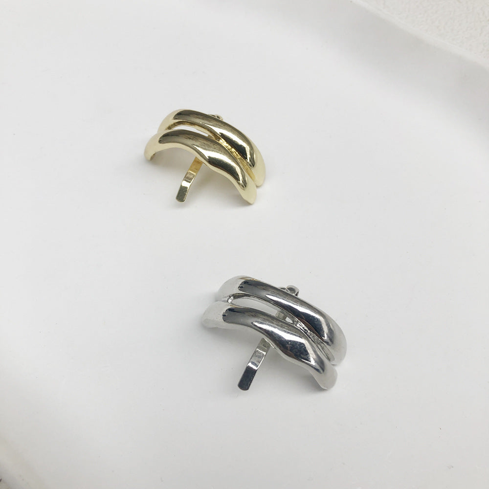 U-shaped Japanese Texture Metal Tie Hair Hair Hook Sweet Cool Low Ponytail Clip