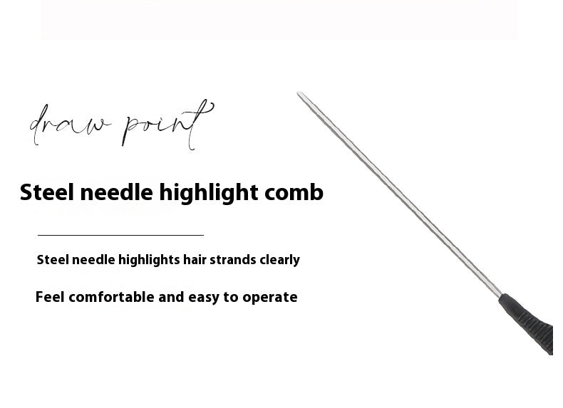 New Oil Head Hair Salon Barber Shop Hairdressing Plastic Pointed Tail With Hook Dyeing Comb