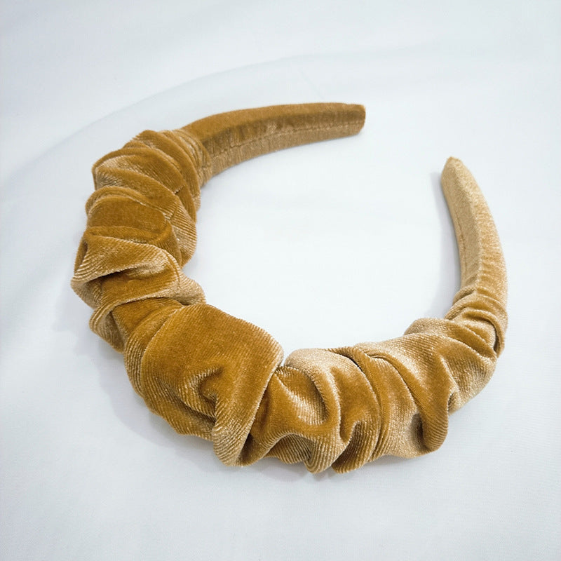 Autumn Winter Women's Wide-brimmed Velvet Headband