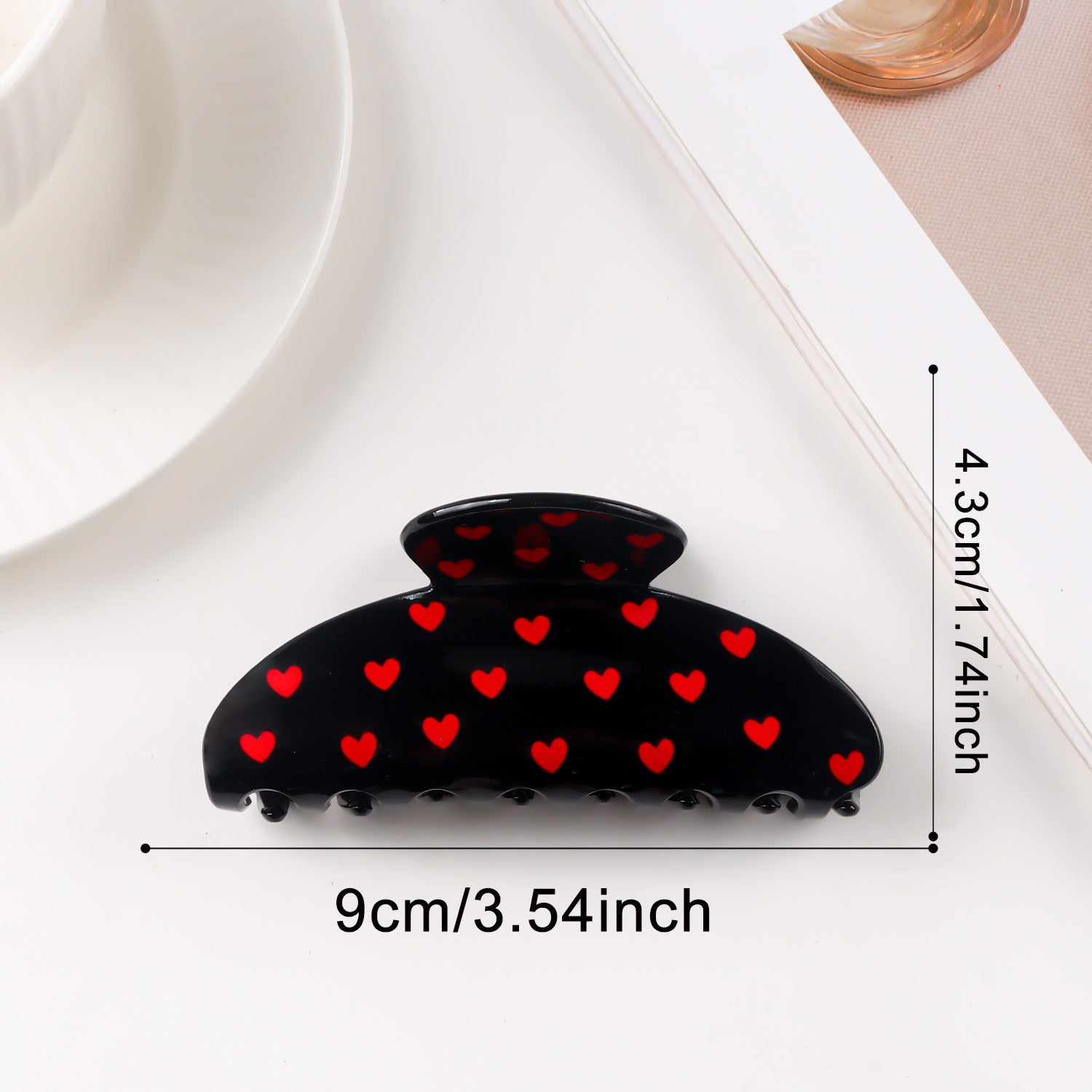 Valentine's Day Heart Shaped Versatile Hair Accessory Shark Clip