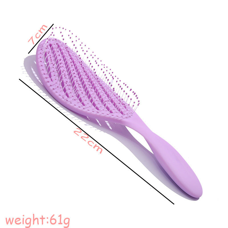 Candy-colored Lightweight Material Round Head Massage Smooth Hair Comb