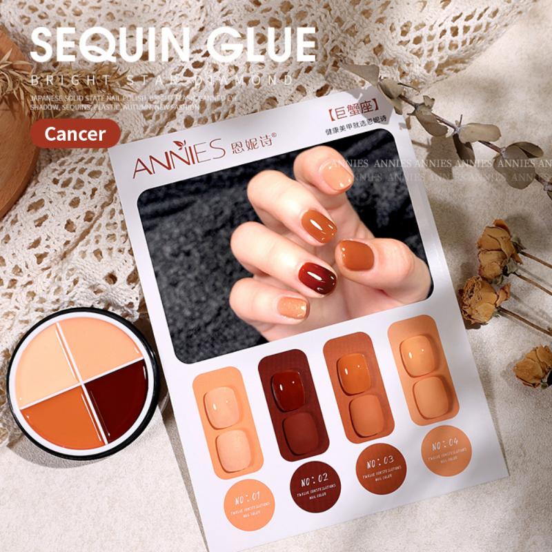 Annies Popular Color Twelve Constellation Series Solid Nail Polish For Nail Salon