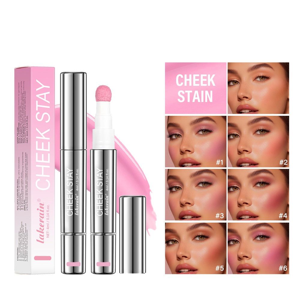 Lakerain 6 Colors Multifunctional Cosmetic Brush Liquid Highlight Blush Stick