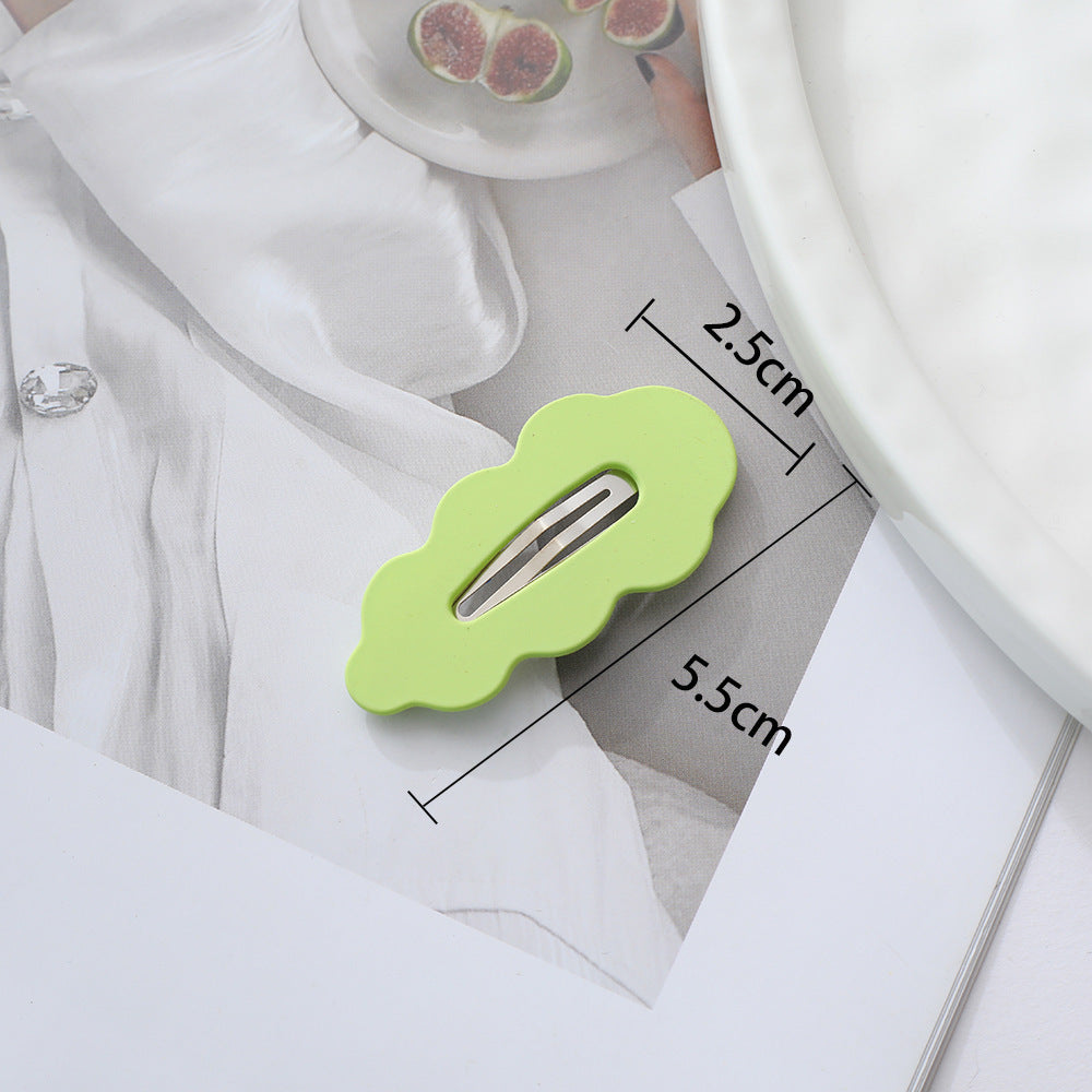 2pcs Candy Colored Snap Hair Clips For Little Girl Non Slip Barrettes Hair Accessories For Baby Girl Teens Toddler Kids 10 Colors