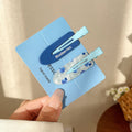 Seamless Barrettes Side Clip Side Blueberry Cropped Hair Clip Barrettes