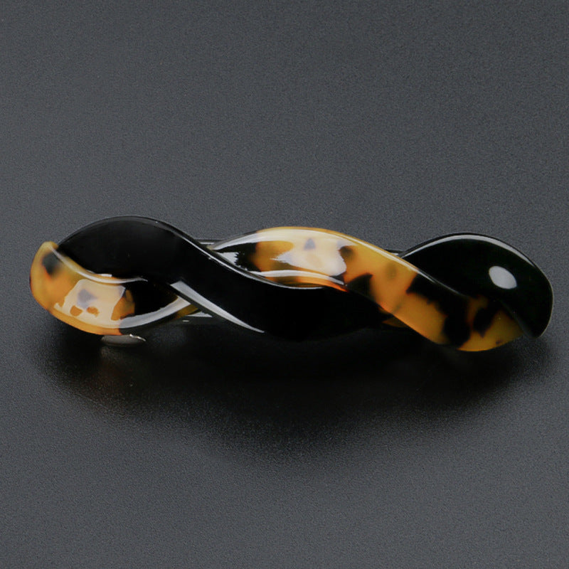Acetate Large Spring Clip Leopard Hairpin