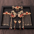 Chinese Style Bride Xiuhe Headdress Simple Phoenix Crown