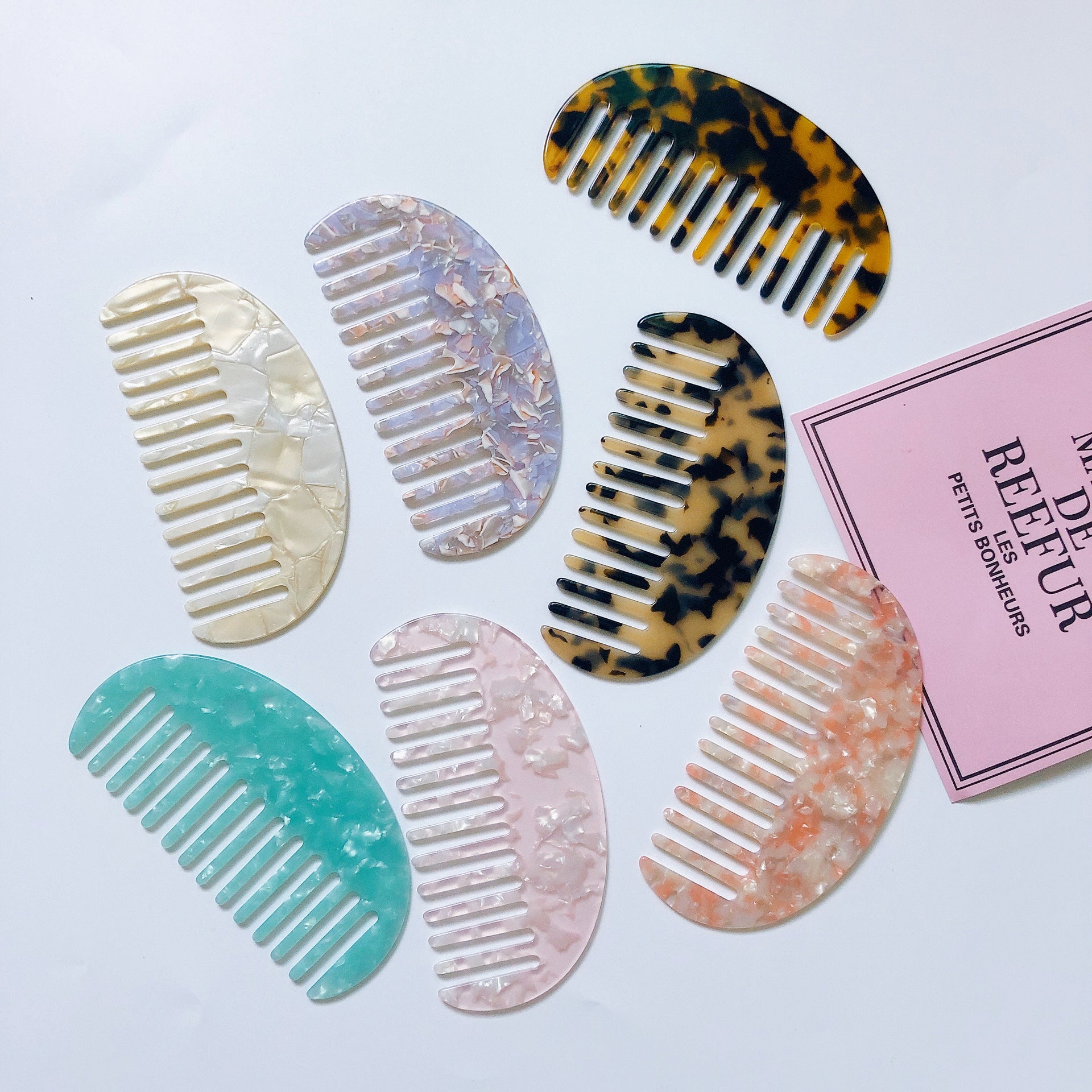 European And American Fashion Acetic Acid Sheet Anti-static Comb