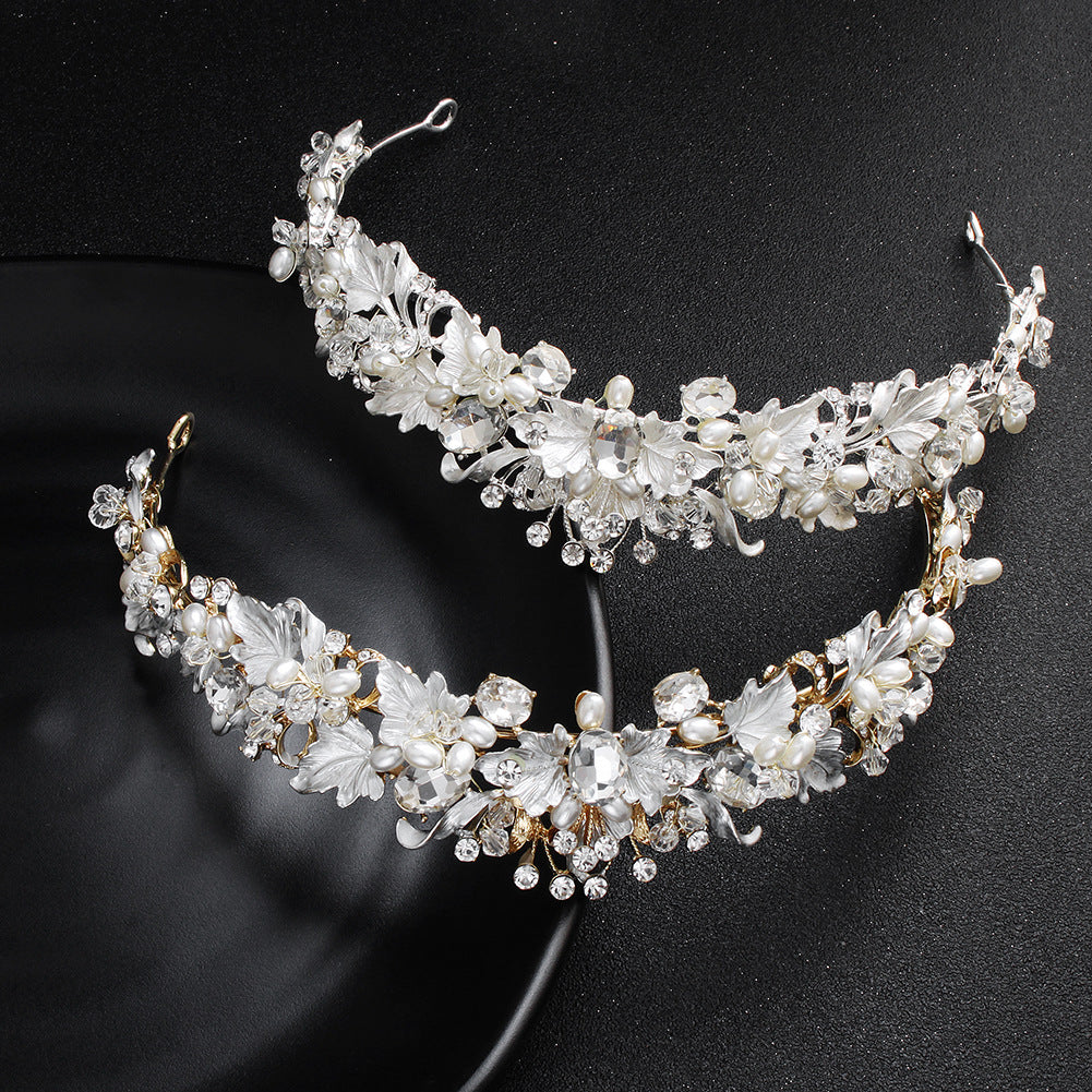 Design Bridal Crown Baroque Flowers