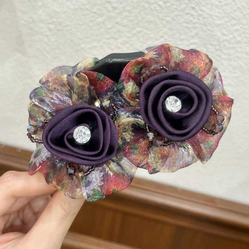 High-grade Flower Ponytail Clip Temperament Updo