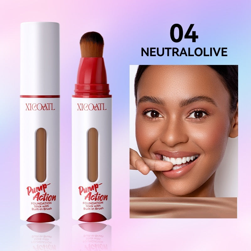 Press Liquid Foundation Oil Control Natural Light And Thin